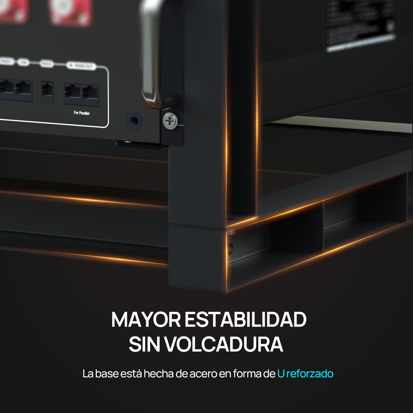 Rack ECO-WORTHY de 6 capas 19 pulgadas para baterías de servidores