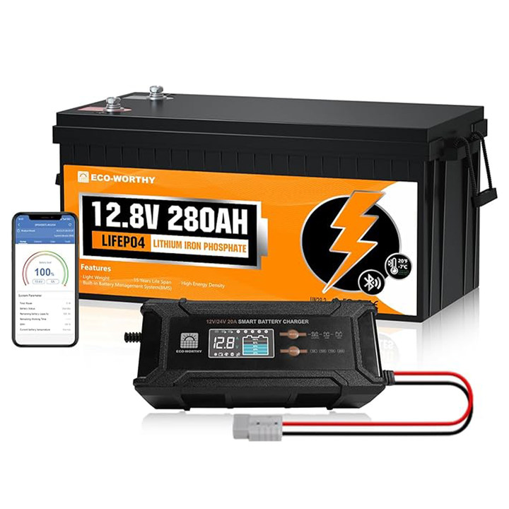 Batería Litio LiFePO4 12V 280Ah Con Bluetooth