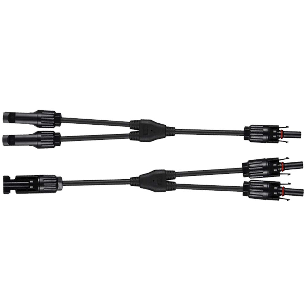 12AWG 1 par Solar MC4 Y Conectores de rama paralela Par MFF y FMM | ECO-WORTHY