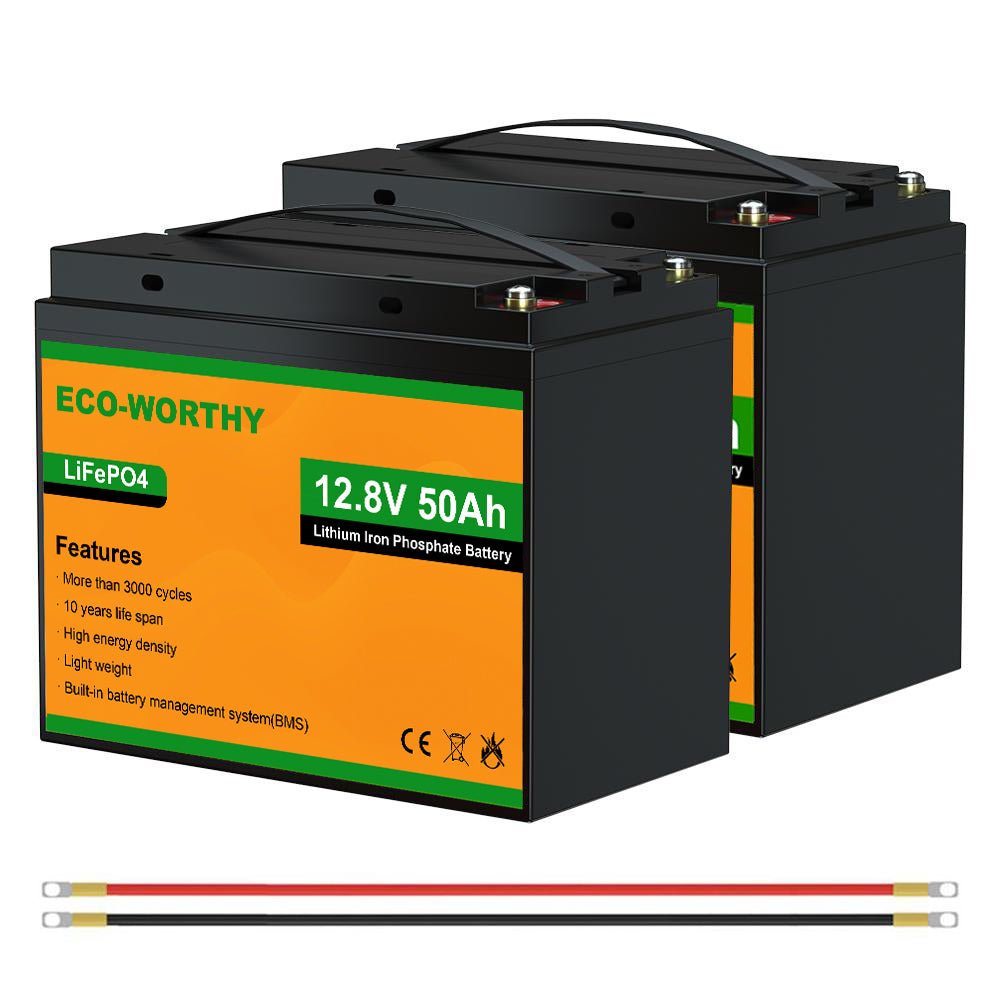 Batería Litio LiFePO4 12V 50Ah | ECO-WORTHY
