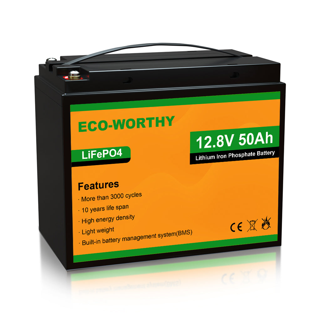 Batería Litio LiFePO4 12V 50Ah | ECO-WORTHY