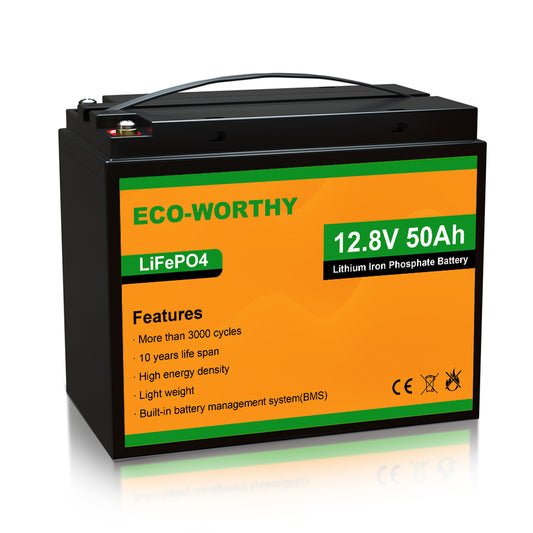 Batería Litio LiFePO4 12V 50Ah | ECO-WORTHY