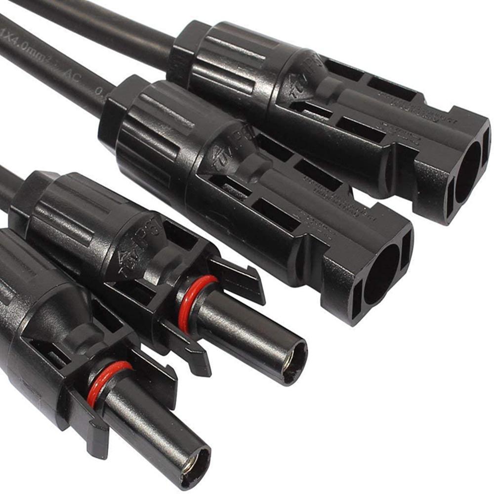 12AWG 1 par Solar MC4 Y Conectores de rama paralela Par MFF y FMM | ECO-WORTHY