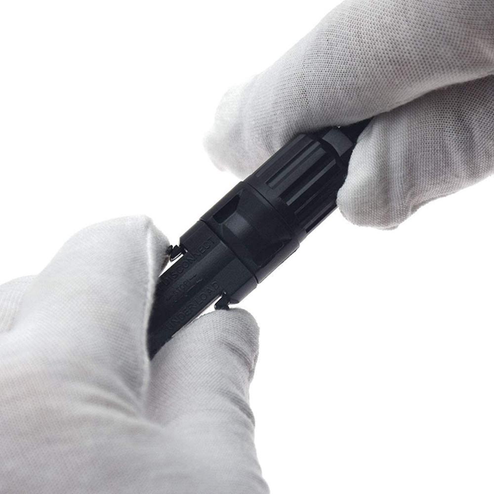 5m 4mm² Cables de extensión solar Cables con conectores MC4 hembra y macho - Cableado - eco - worthy - es