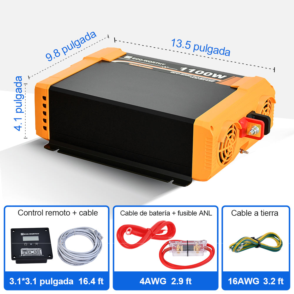 Eco_Worthy_Inversor_de_Onda_Sinusoidal_Pura_de_1100W_de_12V_a_220V_para_Kits_Solares_Aislada_7