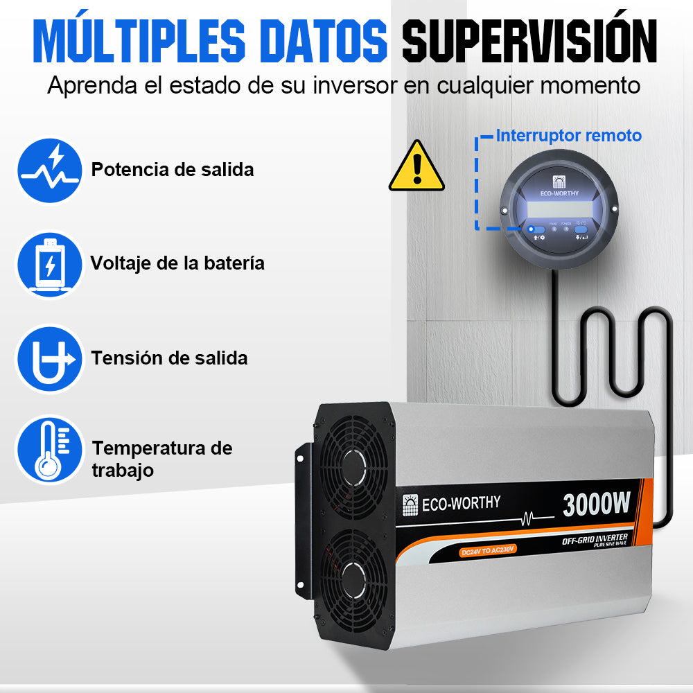 Eco_Worthy_Inversor_de_Onda_Sinusoidal_Pura_de_3000W_de_24V_a_220V_para_Kits_Solares_Aislada_5