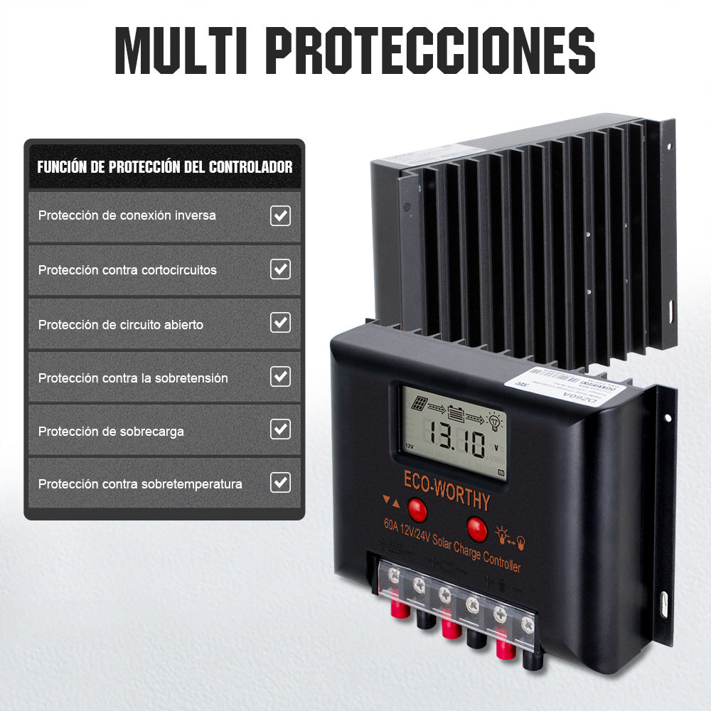 ecoworthy_12V_24V_60A_controlador_de_carga_solar_PWM