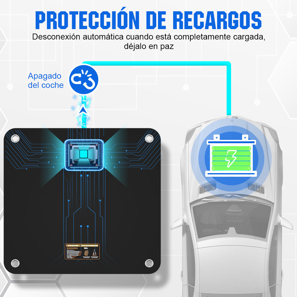 5W 10W Cargador solar portátil para baterías de 12V en automóvil y barco