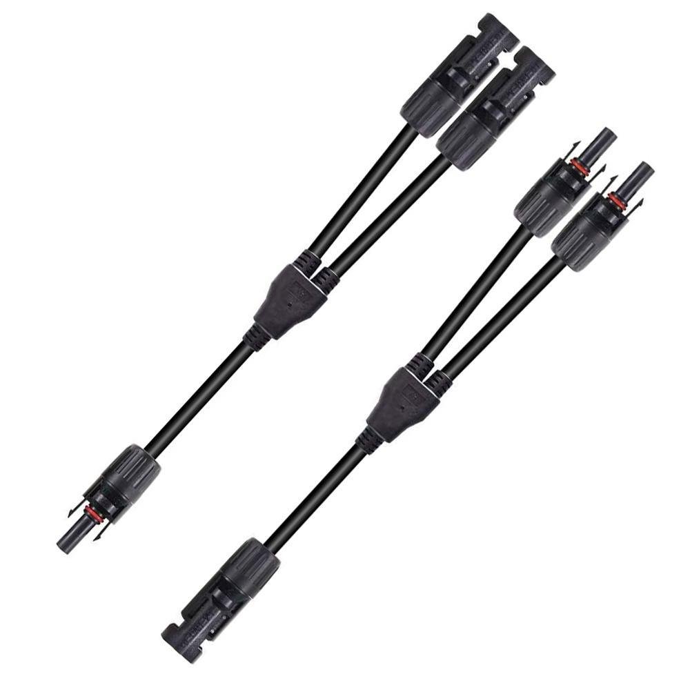 12AWG 1 par Solar MC4 Y Conectores de rama paralela Par MFF y FMM | ECO-WORTHY