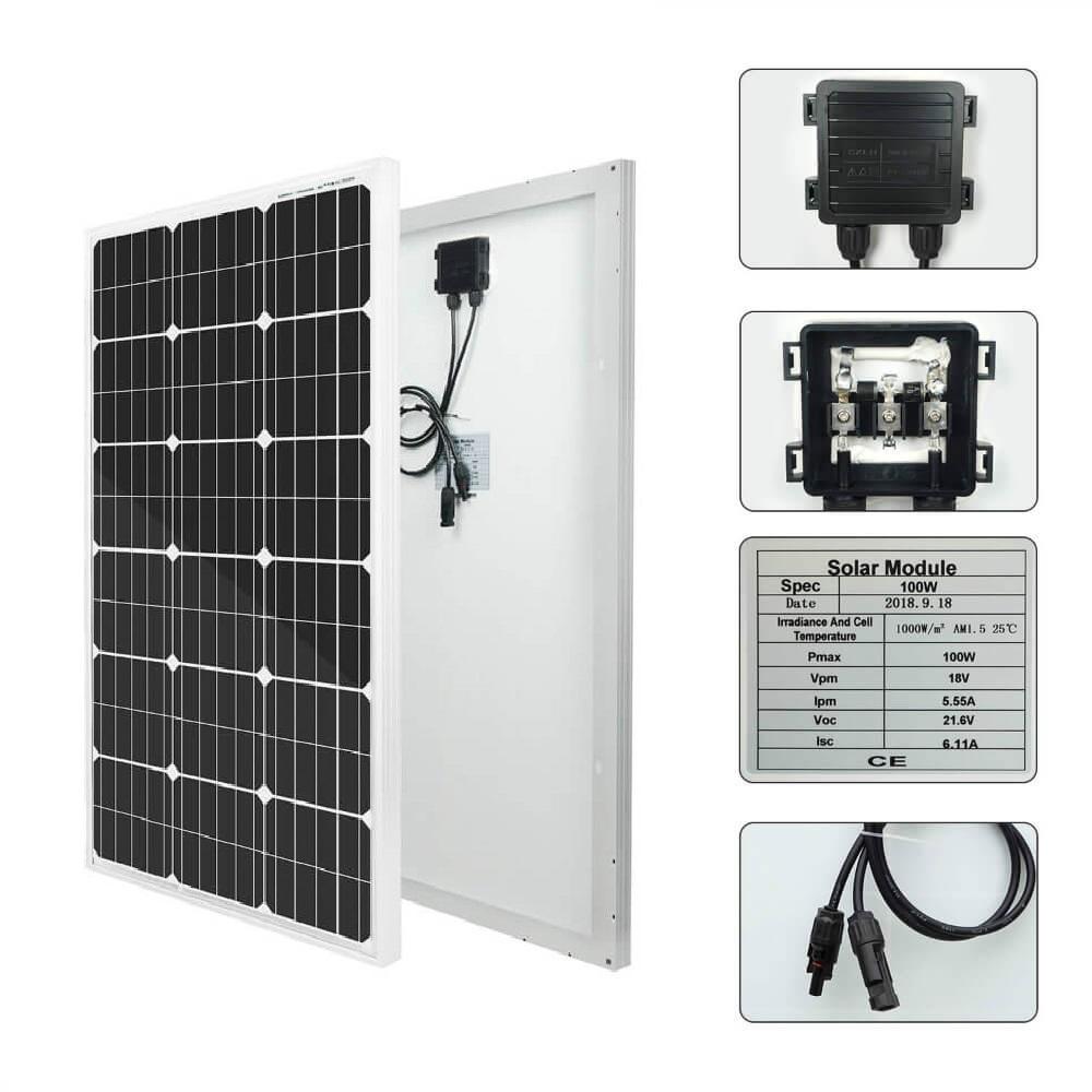 100W mono solar panel  Specification - eco-worthy-es