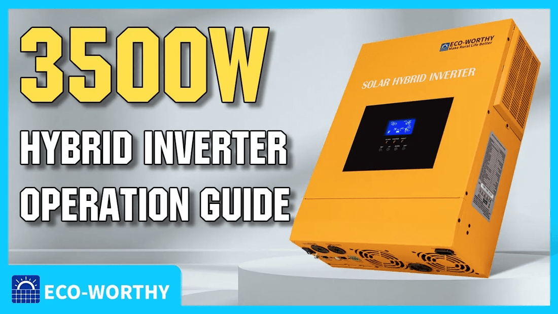 Eco-worthy 3500Watt 80A MPPT All-in-One Hybrid Inverter Operation Guide - eco-worthy-es