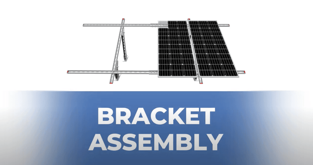How to assemble a ground bracket that can hold 4-piece solar panels - eco-worthy-es