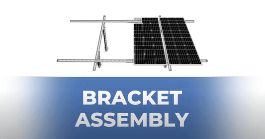How to assemble a ground bracket that can hold 4-piece solar panels - eco-worthy-es