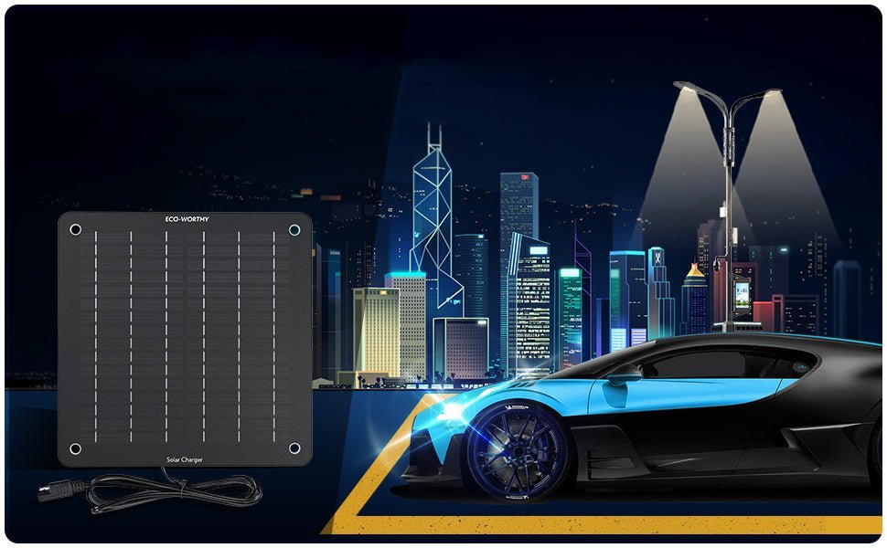 what is a solar trickle charger: a battery maintainer of your car! - eco-worthy-es