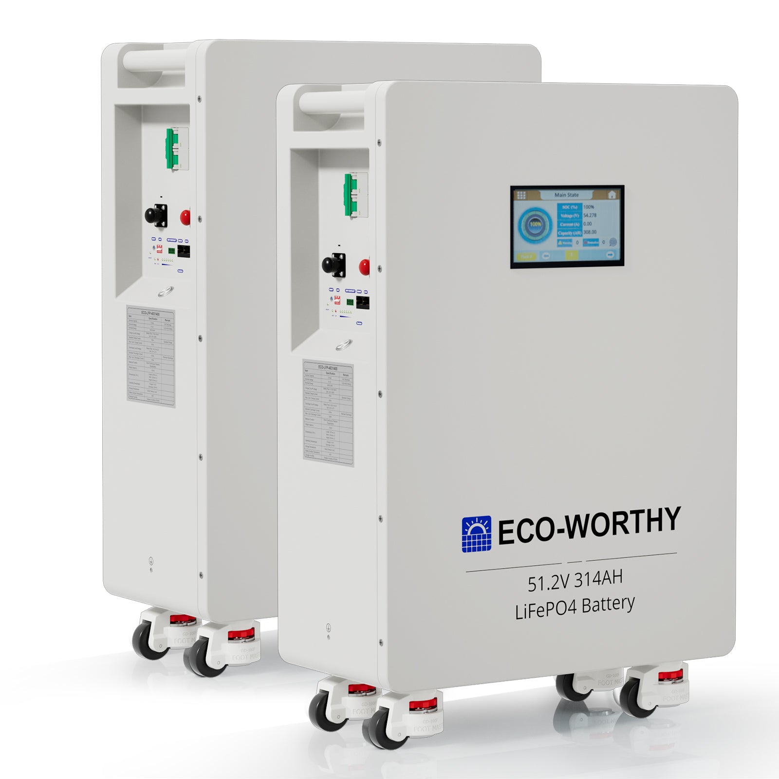 Batería LiFePO4 ECO - WORTHY de 48V 314Ah | Batería solar de emergencia para el hogar - Batería Litio LiFePO4 48V - eco - worthy - es