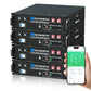 Batería para rack de servidor ECO-WORTHY de 48V(51,2V) 100 Ah LiFePO4, tamaño 3U, con Bluetooth y wifi