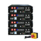 Batería para rack de servidor ECO - WORTHY de 48V(51,2V) 100 Ah LiFePO4, tamaño 3U, con Bluetooth y wifi - Versión 3 - Batería Litio LiFePO4 48V - eco - worthy - es