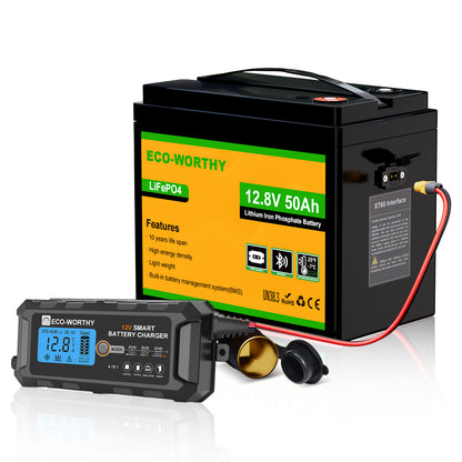 Batería Litio LiFePO4 12V 50Ah - Batería Litio LiFePO4 12V - eco - worthy - es