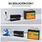 Cargador de batería LiFePO4 de 14,6V y 25A con inversor de 600 W de 12V a 230V para batería