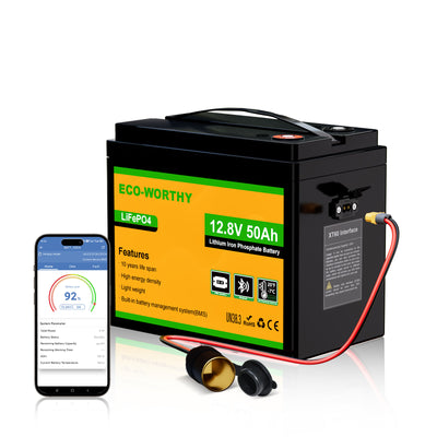 Batería Litio LiFePO4 12V 50Ah - Batería Litio LiFePO4 12V - eco - worthy - es