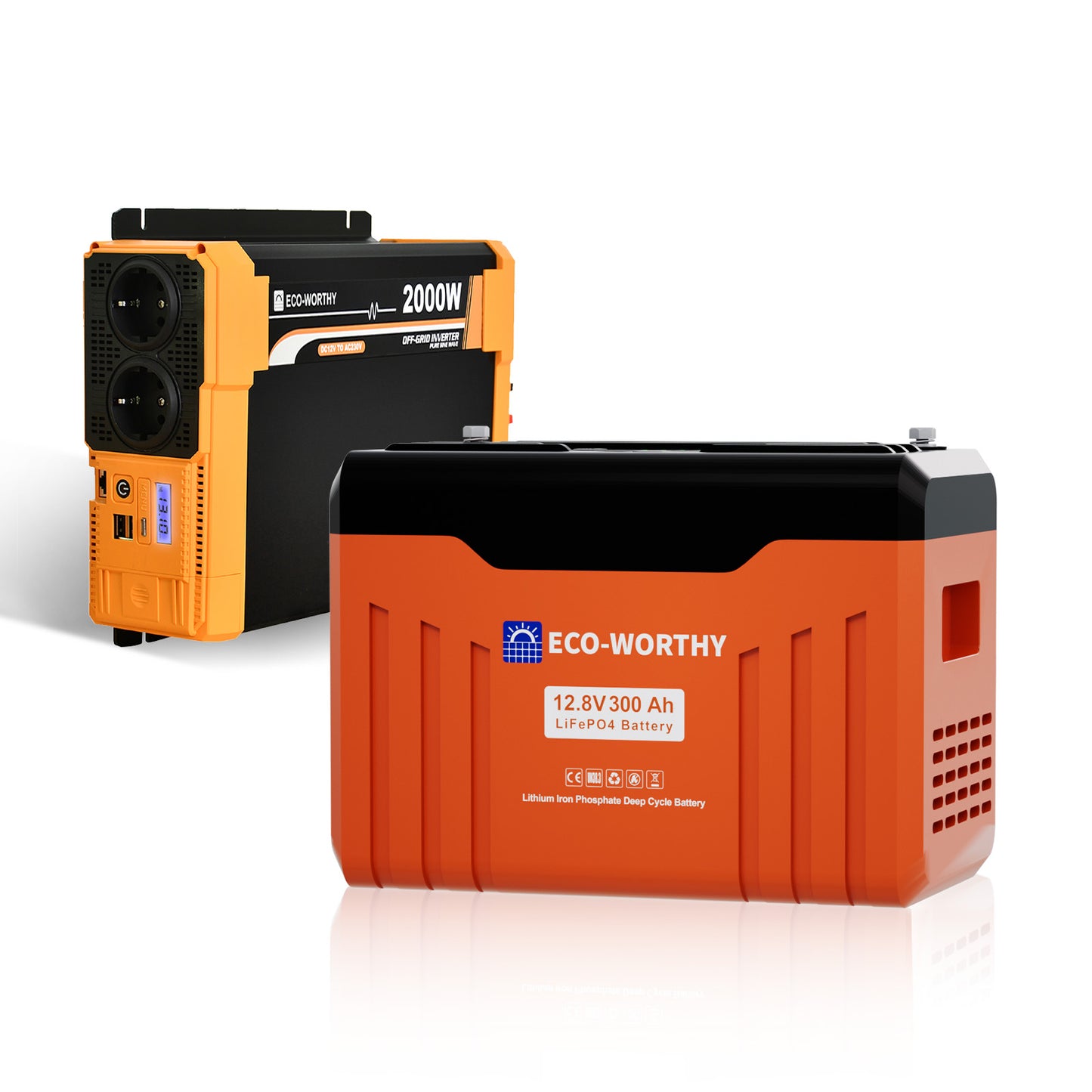 Batería de litio LiFePO4 de 12V y 300Ah con Bluetooth