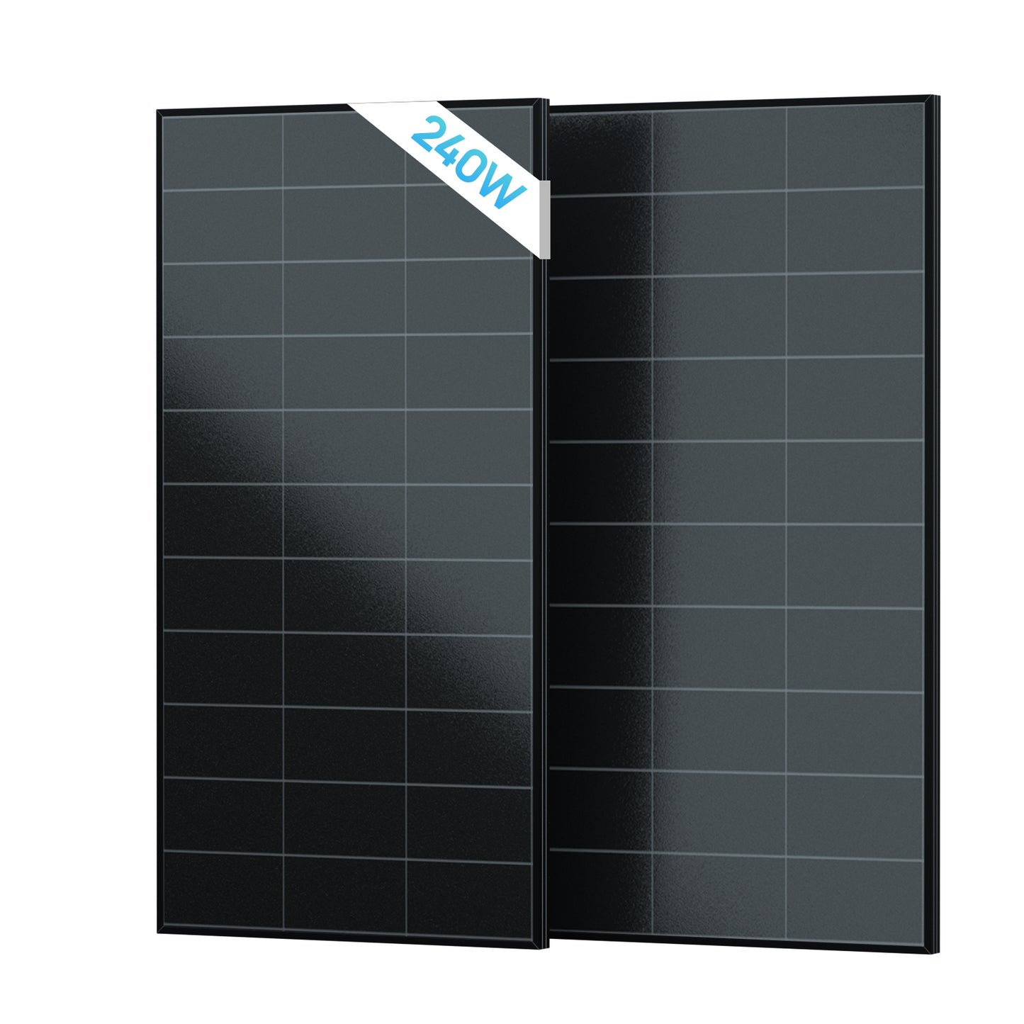 Panel solar BC totalmente negro ECO-WORTHY de 120W