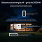 Kit solar MPPT completo para autoconsumo fuera de la red, 48V 1560W(8 x 195W bifaciales)