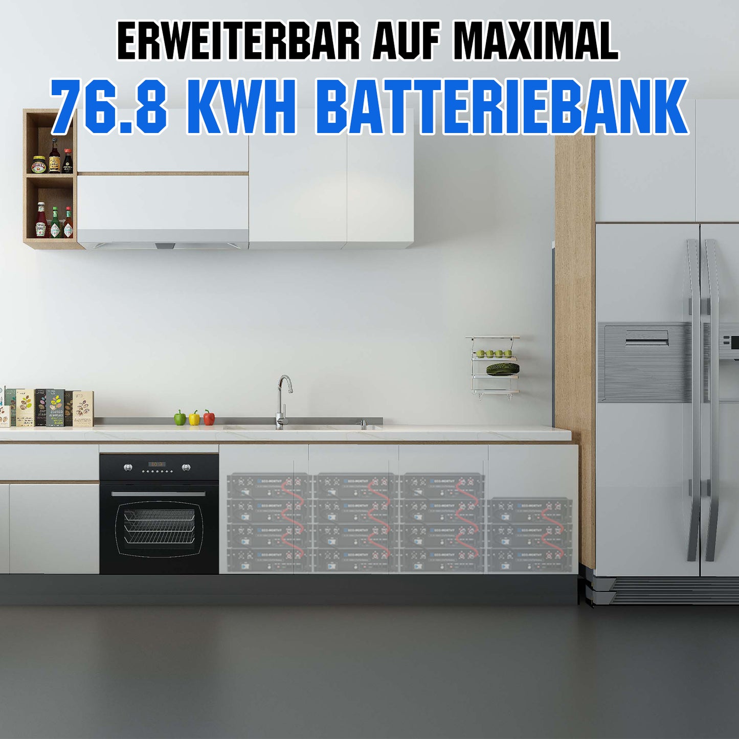 Kit solar MPPT completo para autoconsumo fuera de la red 48V 5160W (12x 430W)
