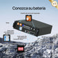 Batería para rack de servidor ECO-WORTHY de 48V(51,2V) 100 Ah LiFePO4, tamaño 3U, con Bluetooth y wifi- Versión 3