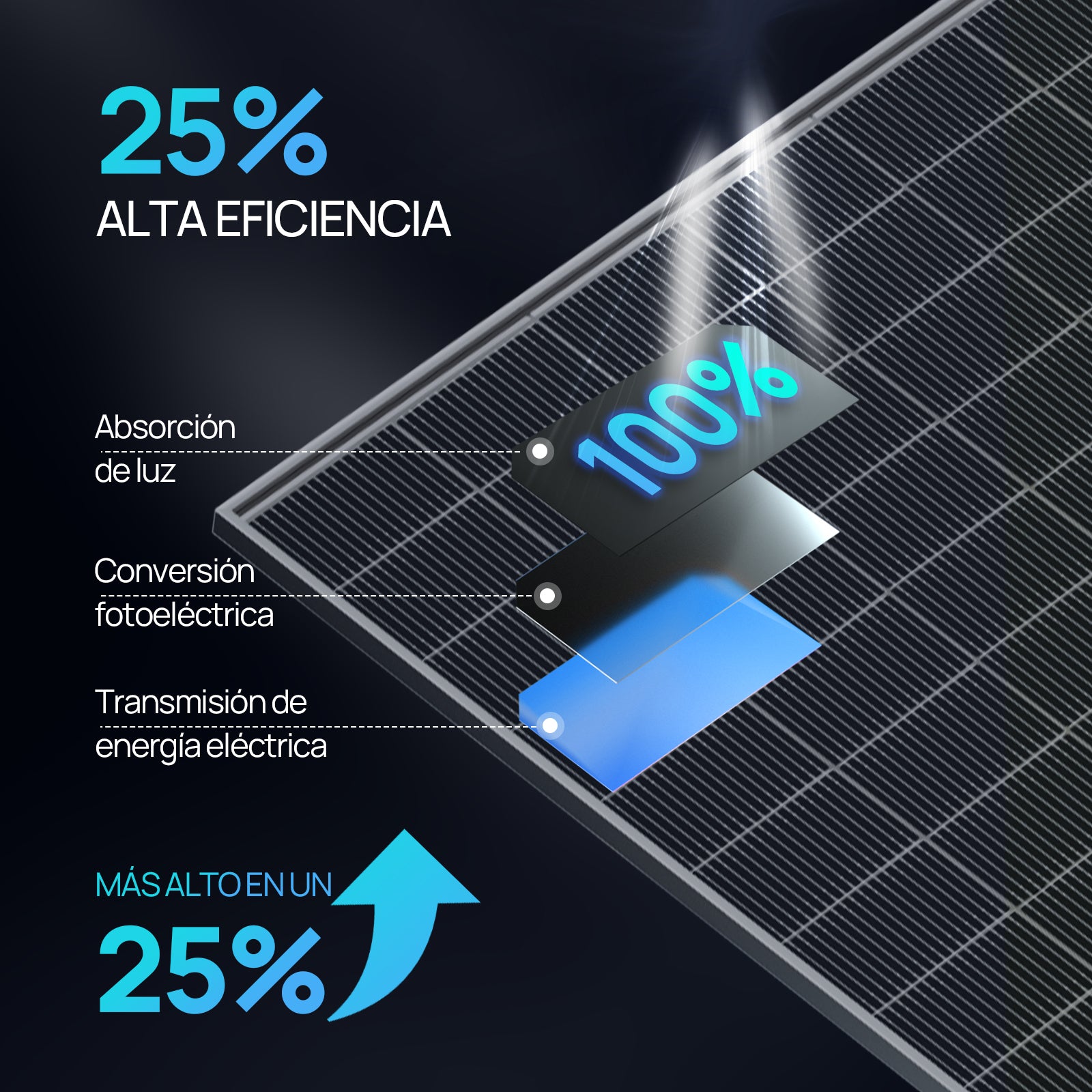 Eco-Worthy Panel Solar de 500W Bifacial Monocristalino N-Type Topcon - 100W-170W Paneles solares - eco-worthy-es