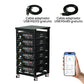 Batería para rack de servidor ECO-WORTHY de 48V(51,2V) 100 Ah LiFePO4, tamaño 3U, con Bluetooth y wifi
