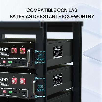 Rack ECO - WORTHY de 6 capas 19 pulgadas para baterías de servidores - Regulador de Carga - eco - worthy - es