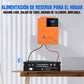 Energía de respaldo para el hogar ECO-WORTHY con LiFePO4 de 48V 100Ah e inversor híbrido de 48V 5000W