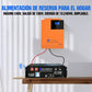 Energía de respaldo para el hogar ECO - WORTHY con LiFePO4 de 48V 100Ah e inversor híbrido de 48V 5000W - 1000W - 2000W Kit Solar Aislada - eco - worthy - es