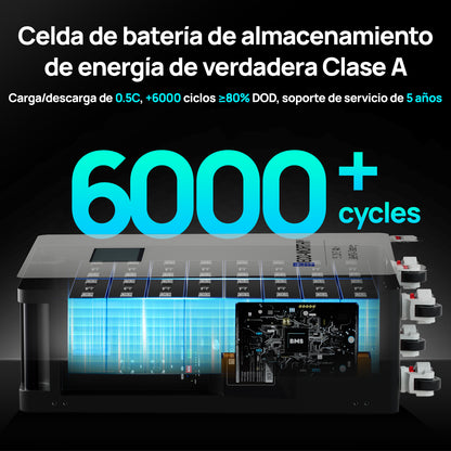 Batería LiFePO4 ECO - WORTHY de 48V 314Ah | Batería solar de emergencia para el hogar - Batería Litio LiFePO4 48V - eco - worthy - es