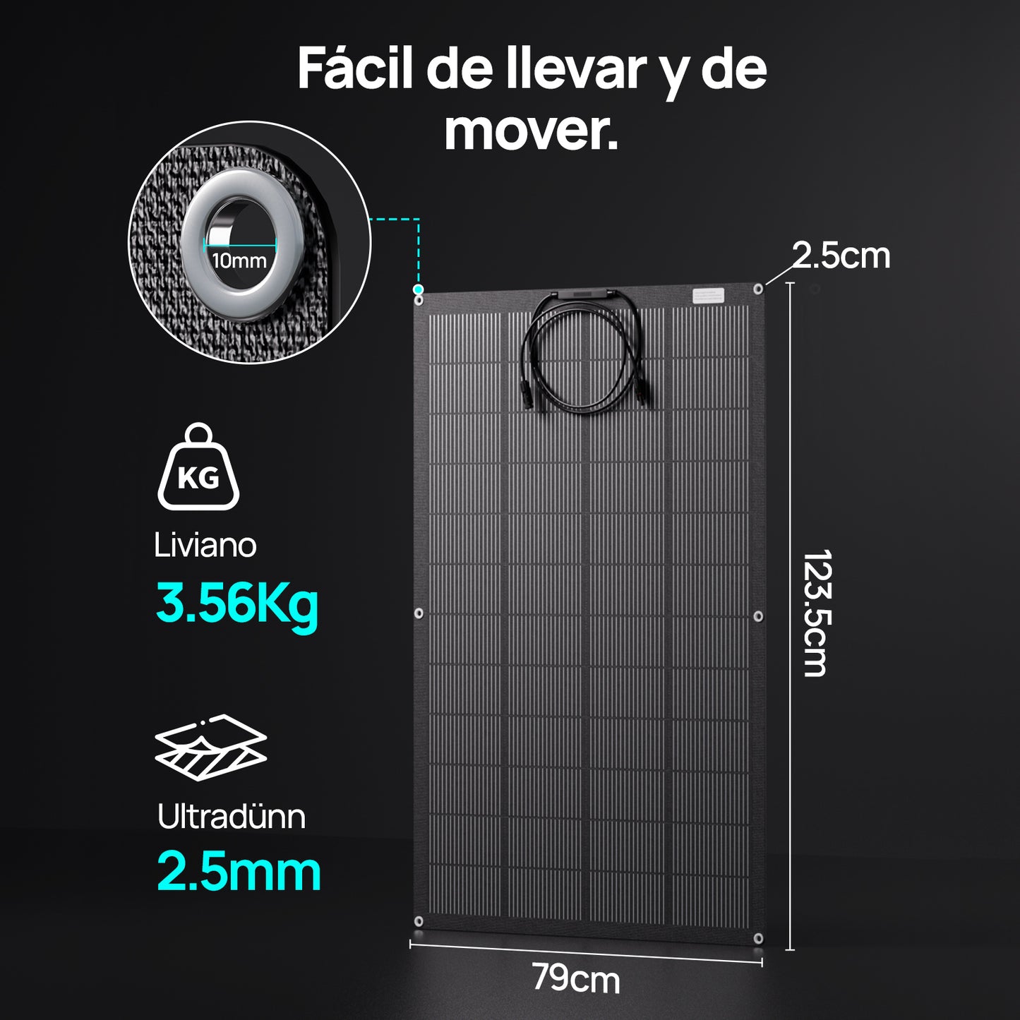 200W 18V Panel Solar Mono Flexible