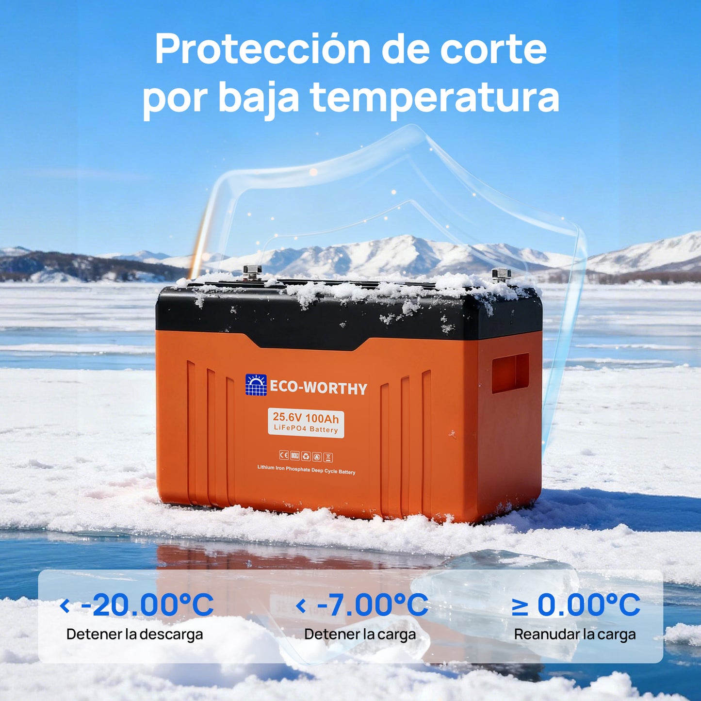 Batería Litio LiFePO4 24V 100Ah Con Bluetooth y WiFi - Batería Litio LiFePO4 24V - eco - worthy - es