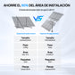Sistema de seguimiento solar de doble eje ECO-WORTHY (versión extendida, +40% de eficiencia) con controlador de seguimiento
