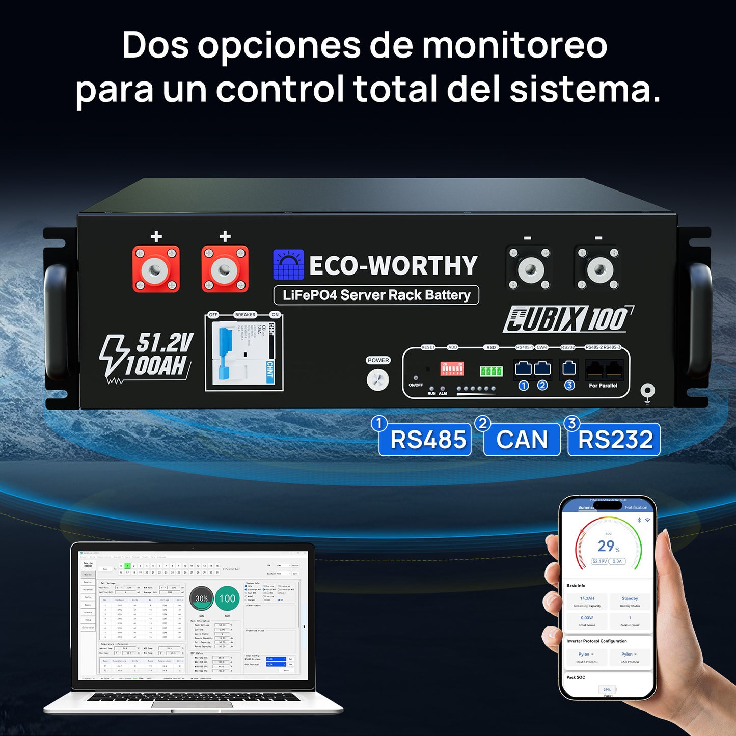 Kit solar MPPT completo para autoconsumo fuera de la red, 48V 1560W(8 x 195W bifaciales) - 1000W - 2000W Kit Solar Aislada - eco - worthy - es