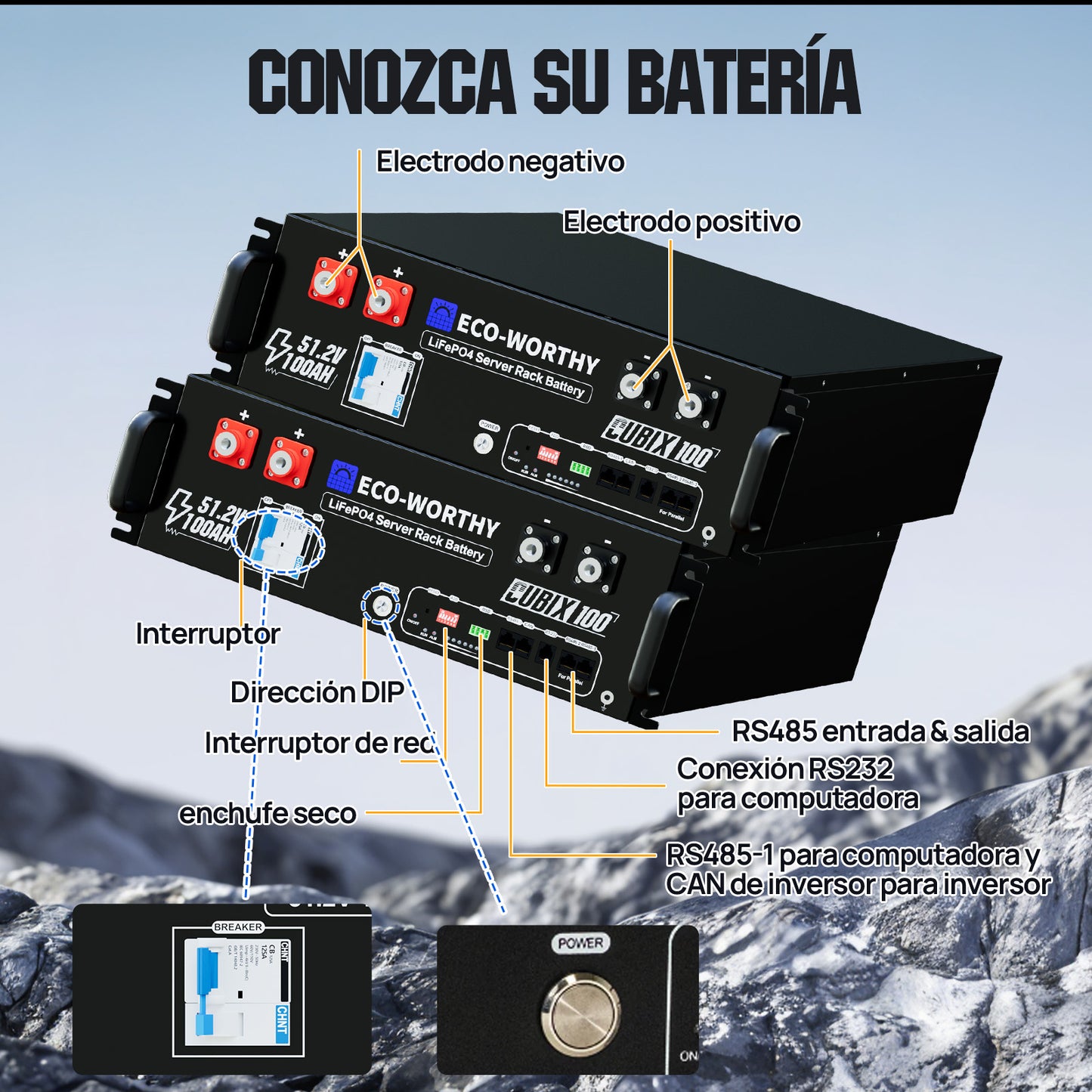 Kit solar MPPT completo para autoconsumo fuera de la red 48V 5160W (12x 430W) - 2000W - 5000W Kit Solar Aislada - eco - worthy - es