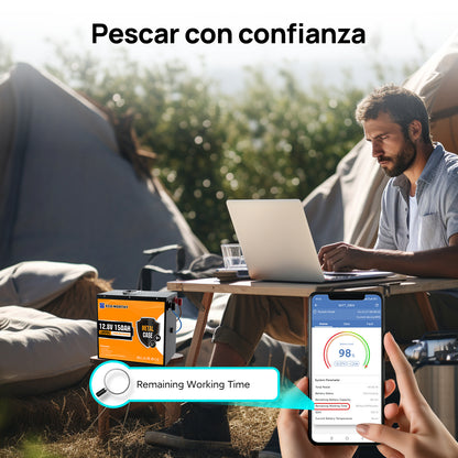 Batería Litio LiFePO4 12V 150Ah Con Protección Contra Bajas Temp por Bluetooth - Batería Litio LiFePO4 12V - eco - worthy - es
