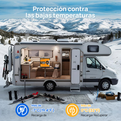 Batería Litio LiFePO4 12V 150Ah Con Protección Contra Bajas Temp por Bluetooth - Batería Litio LiFePO4 12V - eco - worthy - es