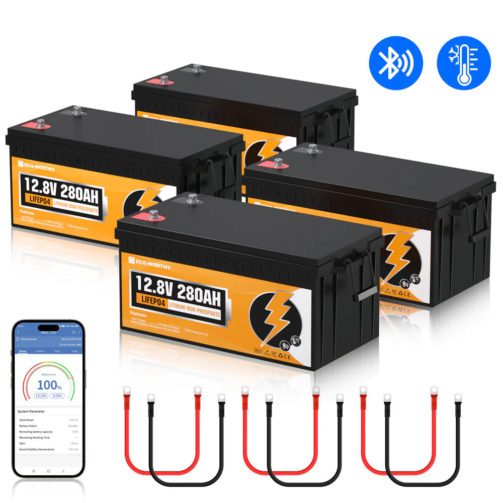 Batería Litio LiFePO4 12V 280Ah Con Bluetooth