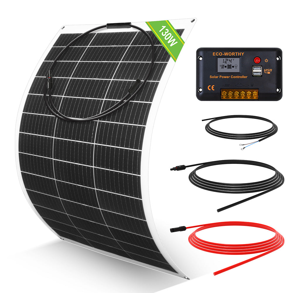 Kit Solar Para Embarcaciones Y Barcos 130W 260W 390W 520W 12V con Placas Flexibles