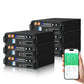 Batería para rack de servidor ECO-WORTHY de 48V(51,2V) 100 Ah LiFePO4, tamaño 3U, con Bluetooth y wifi- Versión 3