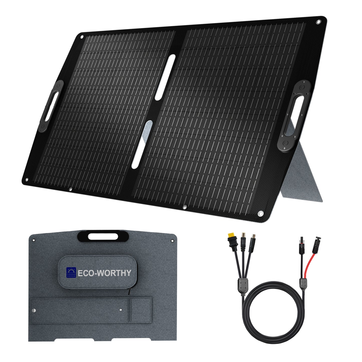 Pro. 100W 12V Maleta de panel solar plegable