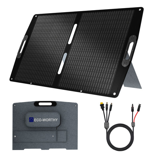 Pro. 100W 12V Maleta de panel solar plegable