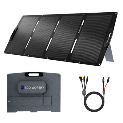 200W 12V Maleta de panel solar plegable - 100W - 170W Paneles solares - eco - worthy - es