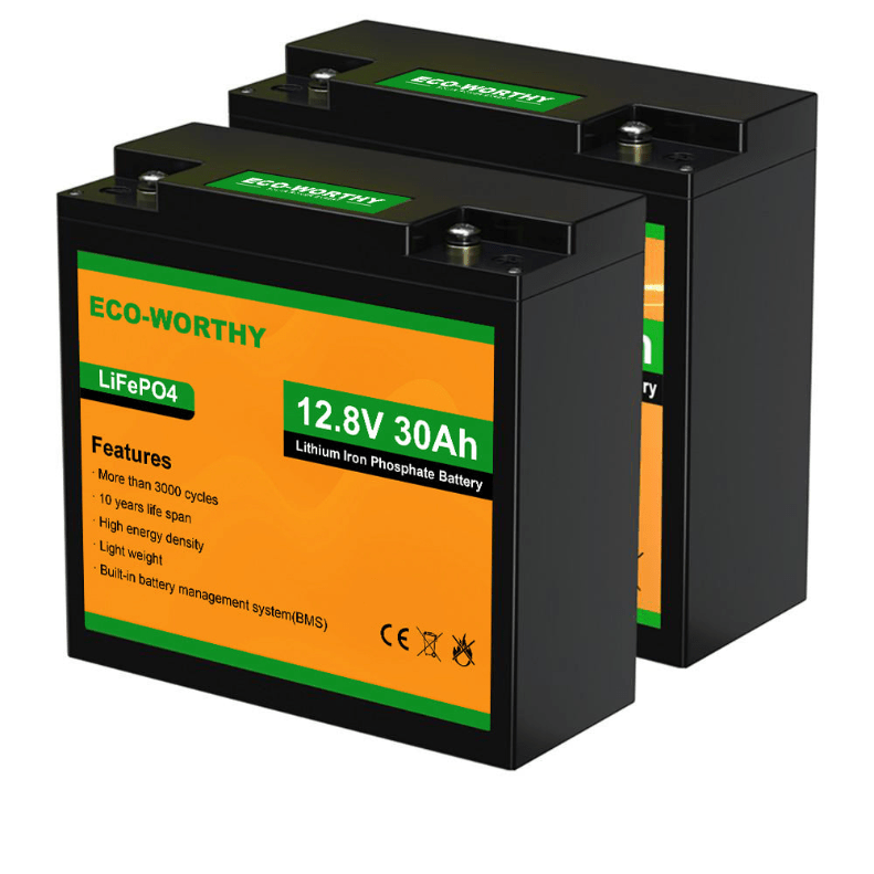 Batería Litio LiFePO4 12V 30Ah - Batería Litio LiFePO4 12V - eco-worthy-es