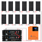 Kit solar MPPT completo para autoconsumo fuera de la red, 48V 2340W(12 x 195W bifaciales)